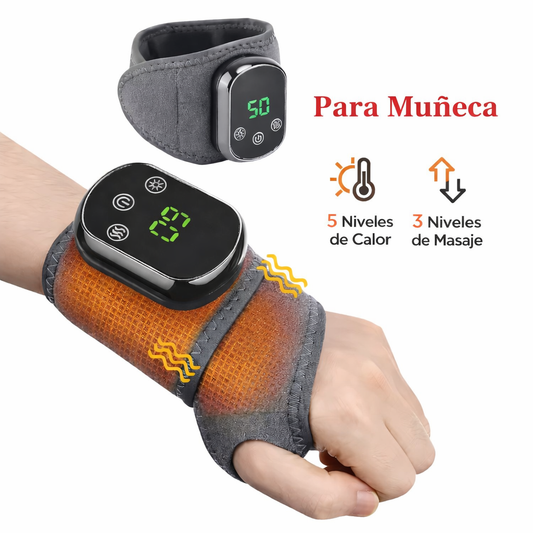 Muñequera térmica masajeadora