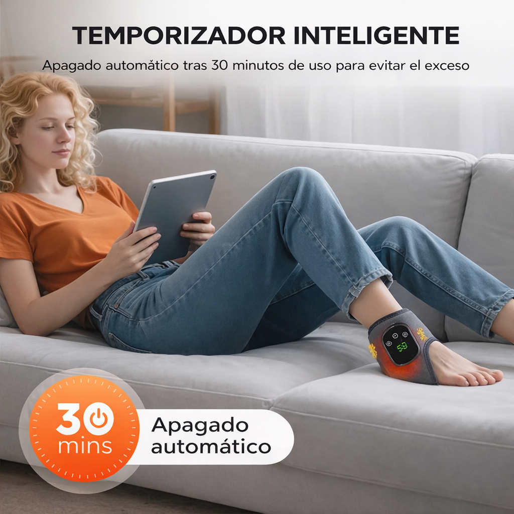 Tobillera térmica masajeadora